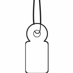 HERMA Strung marking tags 10x22 mm with white string 1000 pcs. 