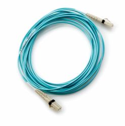 HPE LC to LC Multi-mode OM3 2-Fiber 2.0m 1-Pack Fiber Optic Cable 