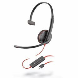 HP Poly Poly Blackwire 3210 Headset Wired Head-band Calls/Music USB Type-C Black 