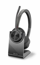 HP Poly Poly Voyager 4320 UC Headset Wireless Head-band Office/Call center USB Type-C Bluetooth Charging stand Black 