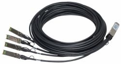 HPE Networking Comware X240 40G QSFP+ to 4x10G SFP+ 3m Direct Attach Copper Splitter Cable 