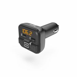 Hama 00014163 FM transmitter 87.6 - 107.9 MHz Cigar lighter Black 