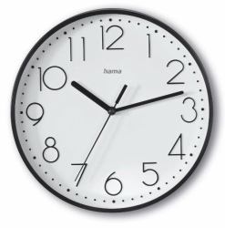 Hama Salina Quartz clock Round Black, White 