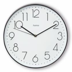 Hama Corsica Quartz clock Round Black, White 