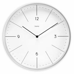 Hama Sardinia Quartz clock Circle Grey, White 