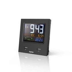Hama Dual-USB Digital alarm clock Black 
