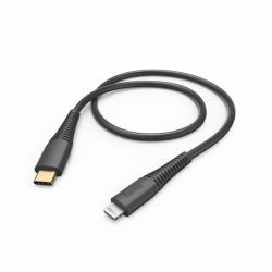 Hama 00201602 lightning cable 1.5 m Black 