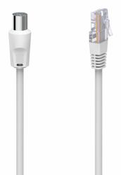 Hama 00205032 coaxial cable 2.5 m RJ-45 White 