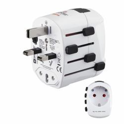 Hama World Travel Pro power plug adapter Universal White 