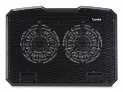 Hama Black Metal laptop cooling pad 39.6 cm [15.6"] 