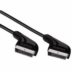 Hama Connecting Cable Scart Plug - Plug, 4 m SCART cable SCART [21-pin] Black 