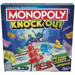 Hasbro Monopoly Knockout Family Party Game, Quick-Playing Board Games for Ages 8+, 2-8 Players, 20 Mins. 