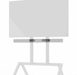 Heckler Design Soundbar Mount for AV Cart - - Black Grey Soundbar Mount, - Grey, Metal, Grey, Metal, 162 mm, 48 mm - Warranty: 24M