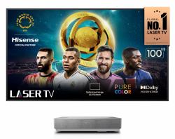 Hisense 100L5HTUKD projection TV 2700 ANSI lumens 4K [4096x2400] Grey, Silver 