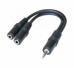 Hypertec 720129-HY audio splitter Black 