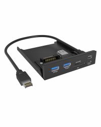 ICY BOX IB-HUB1419-i3 8.89 cm [3.5"] Black 