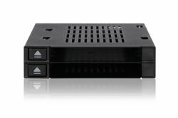 ICY BOX Icy Dock MB522SP-B storage drive docking station Black 