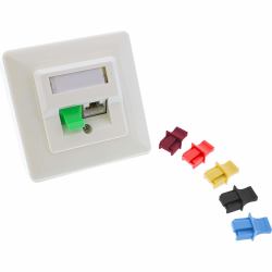 InLine Dust Cover for RJ45 female, black, 100 pcs. 