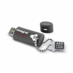 Integral 64GB HARDWARE ENCRYPTED USB 3.0 DRIVE SECURE PASSWORD 256 AES FIPS 197 CRYPTO 
