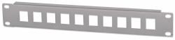 Intellinet Patch Panel, Blank, 10", 1U, 10-Port, Grey 