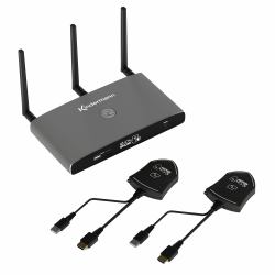 Kindermann KLICK & SHOW K-FX HDMI Kit, Wireless Conferencing System with 2 HDMI transmitters 