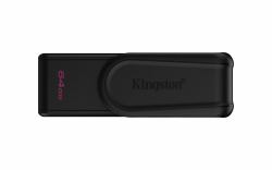 Kingston Technology DataTraveler 64GB Portable USB 3.2 Gen 1 Exodia S [Black/Black] 