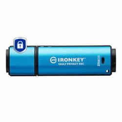 Kingston Technology IronKey 256GB USB-C Vault Privacy 50C AES-256 Encrypted, FIPS 197 