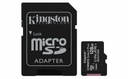 Kingston Technology Canvas Select 128GB micSDXC Plus 100R A1 C10 Card + ADP 