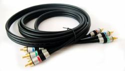 Kramer Electronics 3 RCA, 10.7m component [YPbPr] video cable Black 