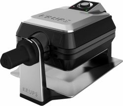 Krups FDD95D 2 waffle[s] 1200 W Black, Stainless steel 