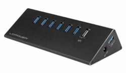 LC-Power USB Hub USB 3.2 Gen 1 [3.1 Gen 1] Type-A 5000 Mbit/s Black 