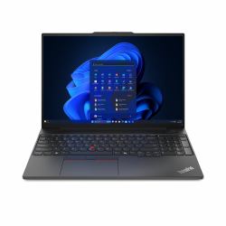 Lenovo ThinkPad E16 Gen 2 [AMD] AMD Ryzen™ 5 7535HS Laptop 40.6 cm [16"] WUXGA 8 GB DDR5-SDRAM 256 GB SSD Wi-Fi 6E [802.11ax] Windows 11 Pro German Black  - German version