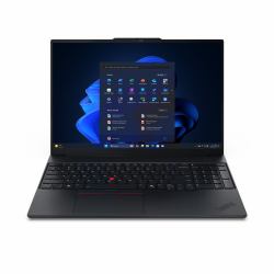 Lenovo ThinkPad E16 Gen 3 [AMD] Copilot+ PC AMD Ryzen™ 5 220 Laptop 40.6 cm [16"] WUXGA 16 GB DDR5-SDRAM 512 GB SSD Wi-Fi 6E [802.11ax] Windows 11 Pro UK English Black  - UK version