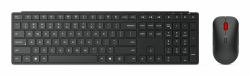 Lenovo 4X31S04843 keyboard Mouse included Office RF Wireless + Bluetooth French, German Black  - UK version