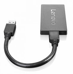 Lenovo 4X90J31021 USB graphics adapter 3840 x 2160 pixels Black 