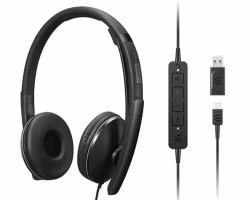 Lenovo 4XD1M45627 headphones/headset Wired Head-band USB Type-C Black 