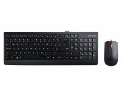 Lenovo 300 keyboard Mouse included Universal USB QWERTY US English Black 