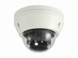 LevelOne HUBBLE Fixed Dome IP Network Camera, H.265, 3-Megapixel, 802.3af PoE, IR LEDs, Indoor/Outdoor, Vandalproof 