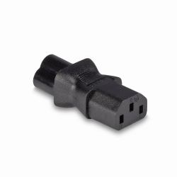 Lindy IEC C6 Cloverleaf Socket To IEC C13 3 Pin Plug Adapter 