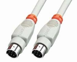 Lindy 8 Pin Mini DIN Cable 2 m parallel cable Grey 