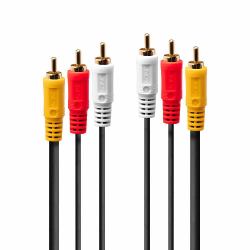 Lindy 2m Premium AV 3xPhono to 3xPhono Cable 