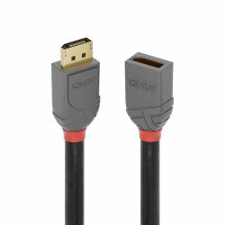 Lindy 3m DisplayPort 1.4 Extension Cable, Anthra Line 