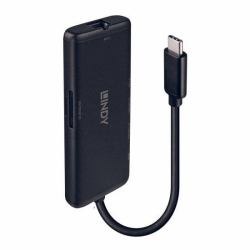 Lindy DST-Mini USB-C Laptop Mini Docking Station with 4K Support and 100W Pass-Through Charging 
