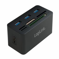 LogiLink CR0042 laptop dock/port replicator Wired USB 3.2 Gen 1 [3.1 Gen 1] Type-A Black 