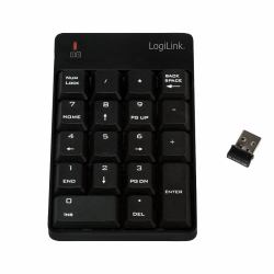LogiLink ID0120 numeric keypad Laptop RF Wireless Black 