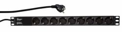 LogiLink PDU9C03 surge protector 9 AC outlet[s] 230 V 2 m Black 