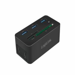 LogiLink UA0370 laptop dock/port replicator Wired USB 3.2 Gen 1 [3.1 Gen 1] Type-C Black 