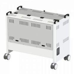 Loxit 6740 portable device management cart/cabinet Freestanding White 