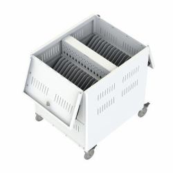 Loxit 7465 portable device management cart/cabinet White 
