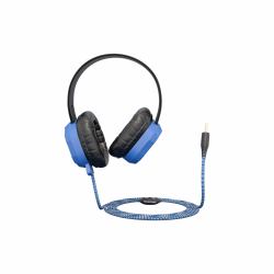 MAXCases Extreme Headset w/braided cable, inline volume control and built-in microphone w/3.5mm Connector 